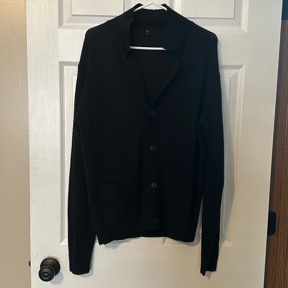 Men’s black cardigan